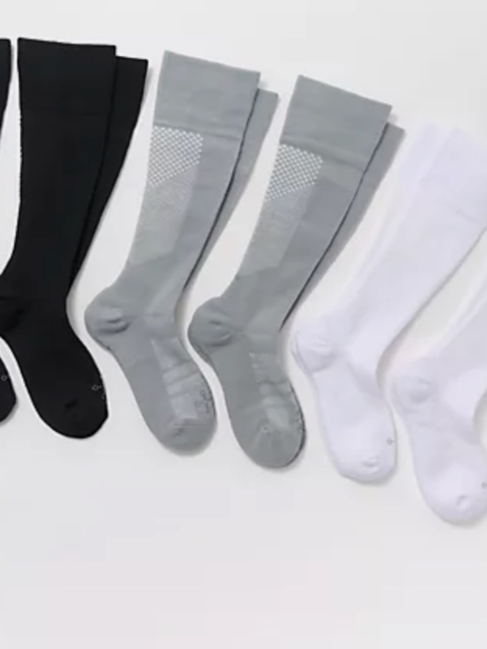 Tommie Copper 6 pk  SnugStay OTC Compression Socks BASIC - Large NWT